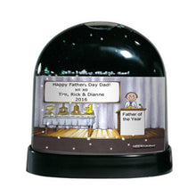 Award Winner, Male - Personalized Personalized Snow Globe