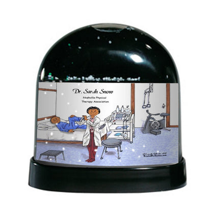 Physical Therapist, Female - Friendly Folks Personalized Snow Globe