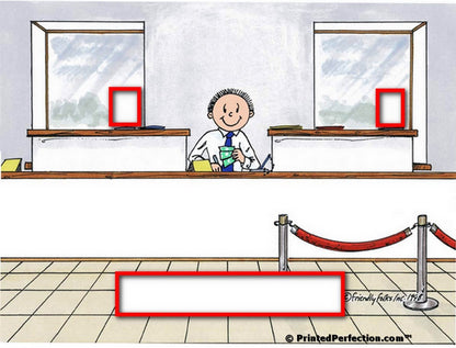 Bank Teller, Male - Friendly Folks Personalized Snow Globe