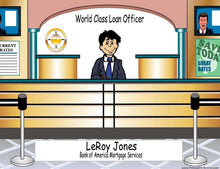 Bank Teller, Male - NTT Personalized Snow Globe