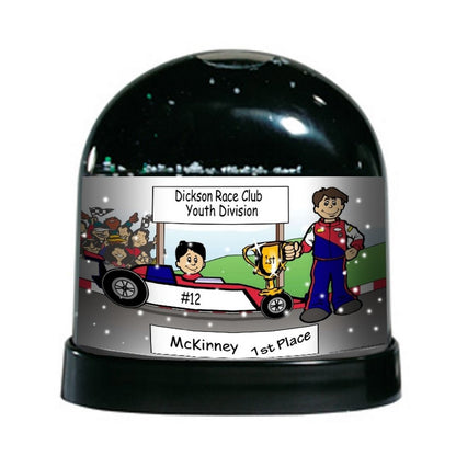 Race Car Driver, Youth - NTT Personalized Snow Globe