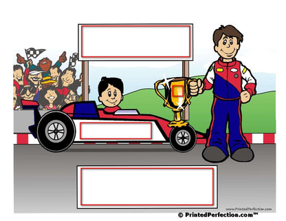 Race Car Driver, Youth - NTT Personalized Snow Globe