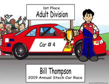 Race Car Driver, Stock, Male - NTT Personalized Snow Globe