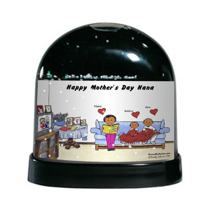 Little Angels 2, with Female - Friendly Folks Personalized Snow Globe