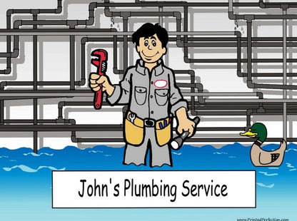 Plumber, Male - NTT Personalized Snow Globe