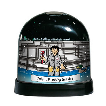 Plumber, Male - NTT Personalized Snow Globe