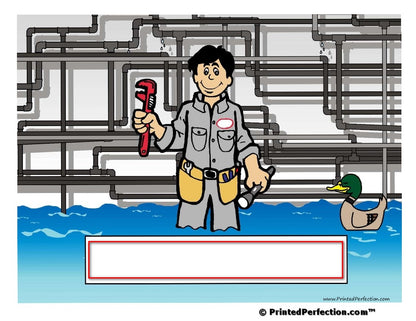 Plumber, Male - NTT Personalized Snow Globe