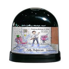 Plumber, Female - Friendly Folks Personalized Snow Globe