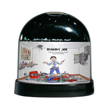 Electrician, Female - Friendly Folks Personalized Snow Globe