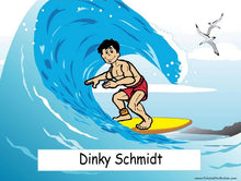 Surfer, Male - NTT Personalized Snow Globe