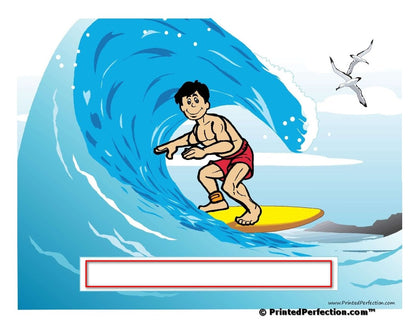Surfer, Male - NTT Personalized Snow Globe