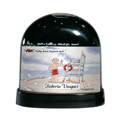 Lifeguard, Male - Friendly Folks Personalized Snow Globe