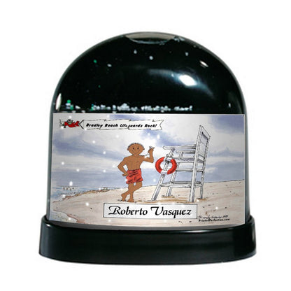Lifeguard, Male - Friendly Folks Personalized Snow Globe