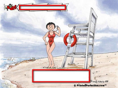 Lifeguard, Female - Friendly Folks Personalized Snow Globe