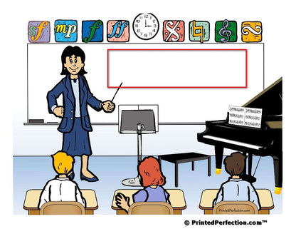 School Music Teacher, Female - NTT Personalized Snow Globe