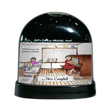 School Music Teacher, Female - Friendly Folks Personalized Snow Globe