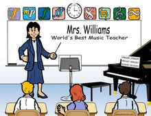 School Music Teacher, Female - NTT Personalized Snow Globe