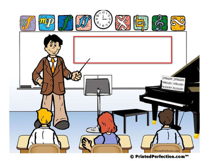 School Music Teacher, Male - NTT Personalized Snow Globe