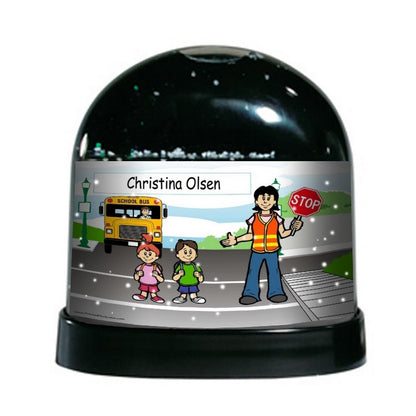 Crossing Guard, Female - NTT Personalized Snow Globe
