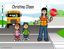 Crossing Guard, Female - NTT Personalized Snow Globe
