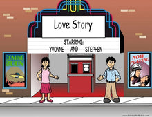 Lovers in the Theater, Theatre - NTT Personalized Snow Globe