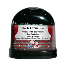 Lovers in the Theater, Theatre - Friendly Folks Personalized Snow Globe