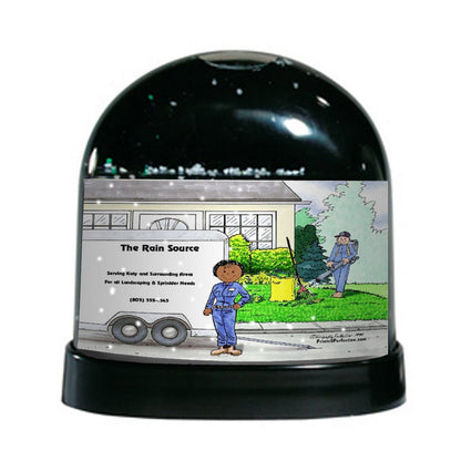 Landscaper, Female - Friendly Folks Personalized Snow Globe