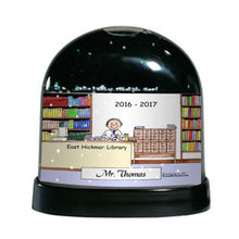 Librarian, Male - Friendly Folks Personalized Snow Globe