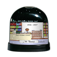 Librarian, Male - Friendly Folks Personalized Snow Globe