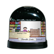 Librarian, Female - Friendly Folks Personalized Snow Globe
