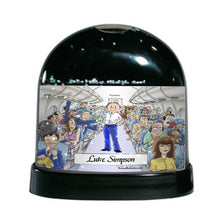Flight Attendant, Male - Friendly Folks Personalized Snow Globe