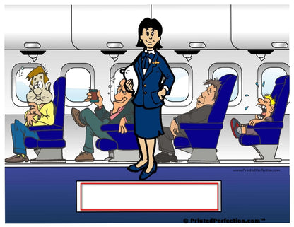Flight Attendant, Female - NTT Personalized Snow Globe