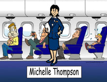 Flight Attendant, Female - NTT Personalized Snow Globe