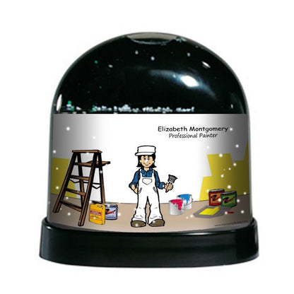 Commercial Painter, Female - NTT Personalized Snow Globe