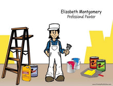 Commercial Painter, Female - NTT Personalized Snow Globe