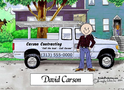 Pick Up Truck - Blue, Male - Friendly Folks image 0