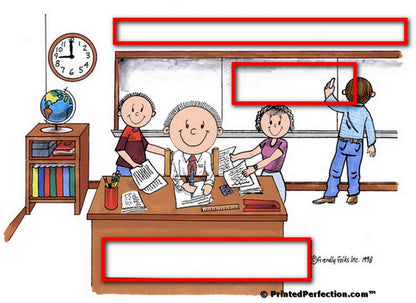 School Teacher - Middle & High School, Male - Friendly Folks Personalized Snow Globe