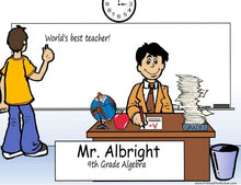School Teacher - Middle & High School, Male - NTT Personalized Snow Globe