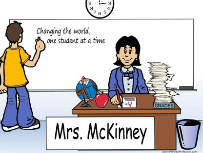 School Teacher - Middle & High School, Female - NTT Personalized Snow Globe