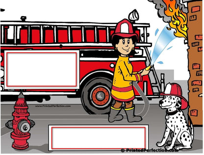 Fire Fighter, Female - NTT - Personalized Snow Globe