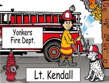 Fire Fighter, Female - NTT - Personalized Snow Globe