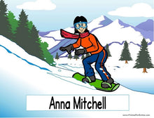 Snowboarding, Snowboarder, Female - NTT Personalized Snow Globe