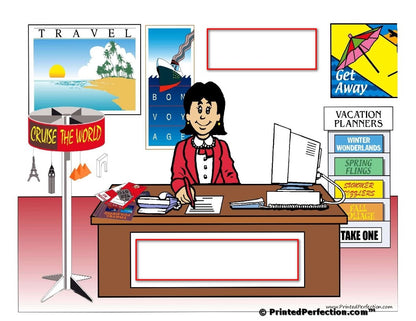 Travel Agent, Female - NTT Personalized Snow Globe