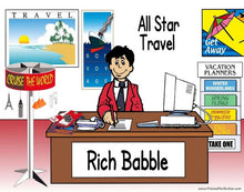 Travel Agent, Male - NTT Personalized Snow Globe