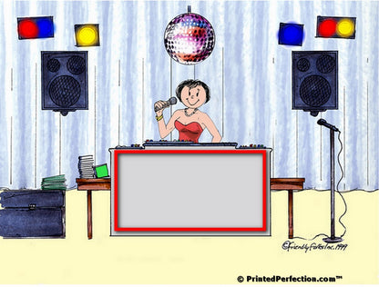 Disc Jockey - MC, Female - Friendly Folks Personalized Snow Globe