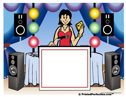 Disc Jockey - MC, Female - NTT Personalized Snow Globe