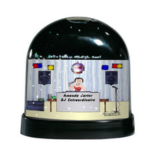 Disc Jockey - MC, Female - Friendly Folks Personalized Snow Globe