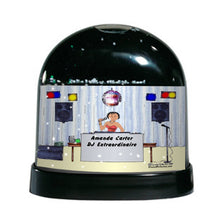 Disc Jockey - MC, Female - Friendly Folks Personalized Snow Globe