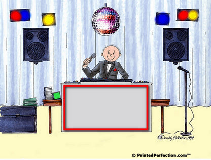 Disc Jockey - MC, Male - Friendly Folks Personalized Snow Globe