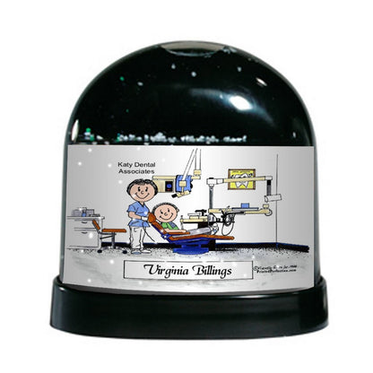 Dental Hygienist, Female - Friendly Folks Personalized Snow Globe